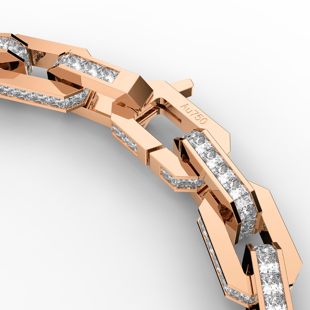 玫瑰金鑽石手鏈