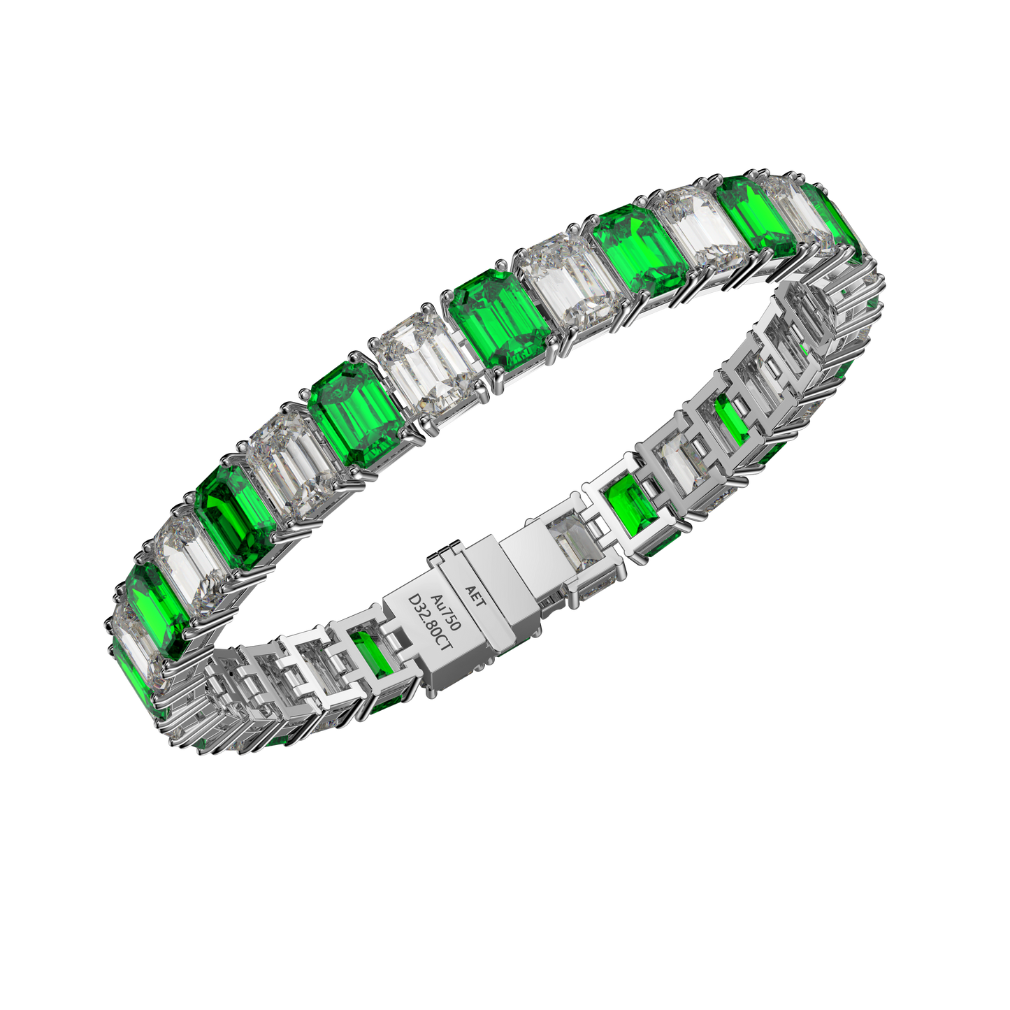 Emerald Diamond Bracelet