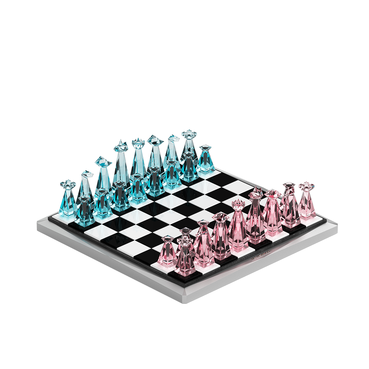 Space Odyssey Chess Set(Colored sapphire crystal)