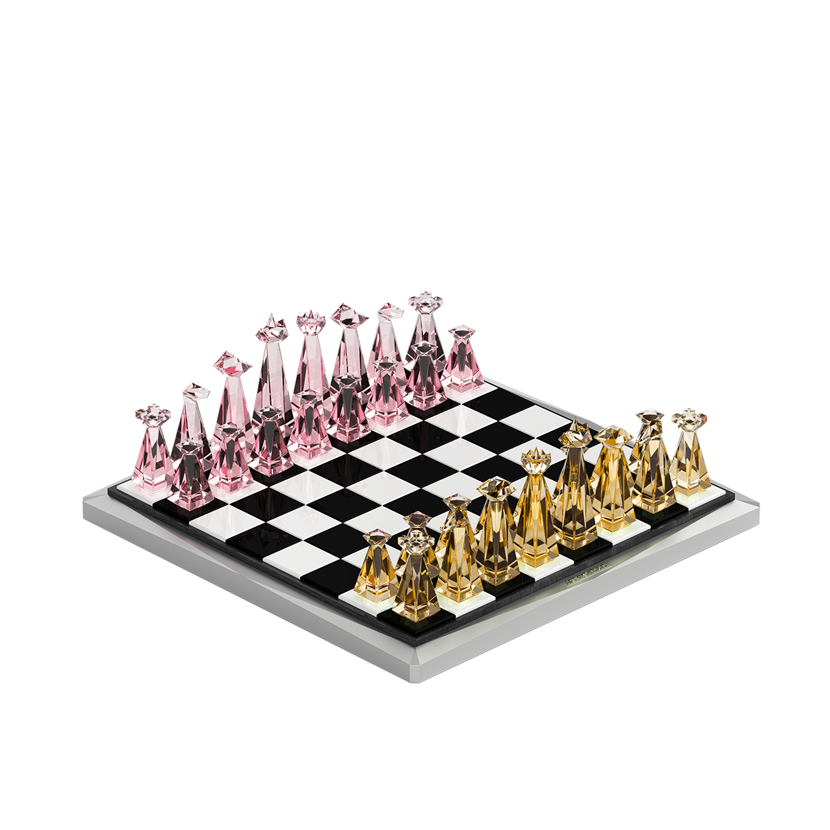 Space Odyssey Chess Set(Colored sapphire crystal)