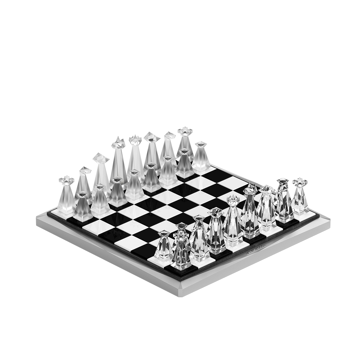 Space Odyssey Chess Set(Transparent sapphire crysta)