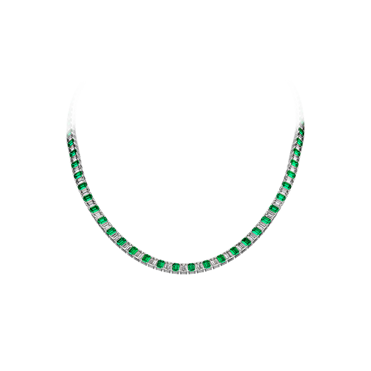 Emerald Diamond Necklace