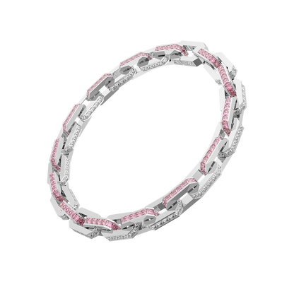 Platinum Bracelet(Colorless and Pink)