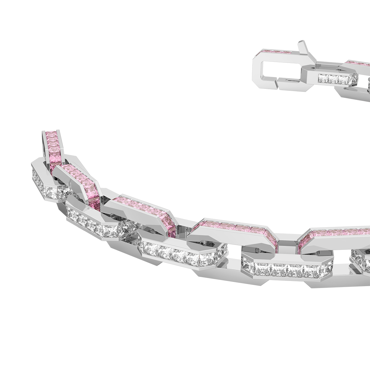 Platinum Bracelet(Colorless and Pink)