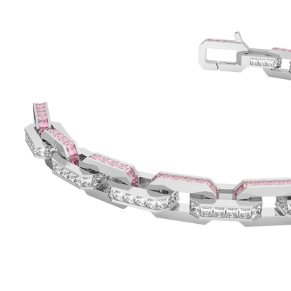 Platinum Bracelet(Colorless and Pink)