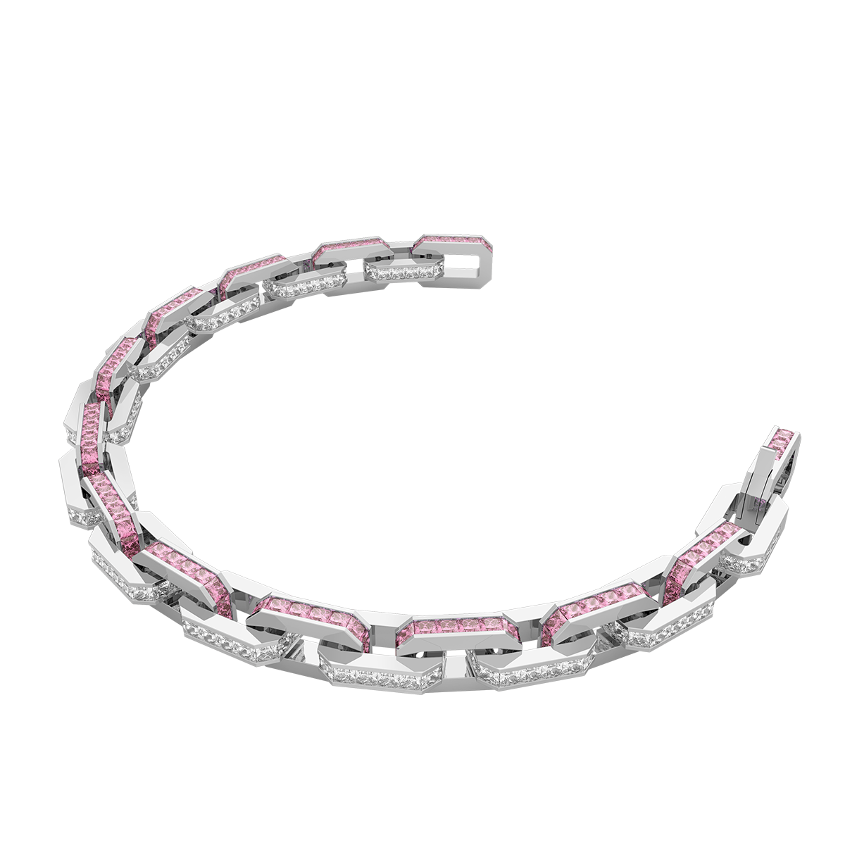 Platinum Bracelet(Colorless and Pink)