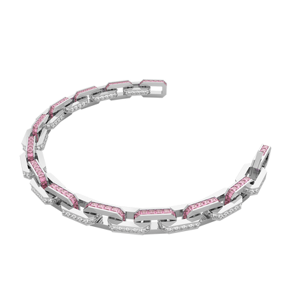 Platinum Bracelet(Colorless and Pink)